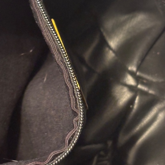 SHARIF Handbag Green Purple & Red Embossed Leather Full Zip - Picture 9 of 14